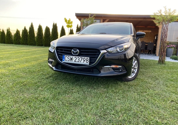 Mazda 3 cena 63900 przebieg: 93900, rok produkcji 2018 z Golczewo małe 742